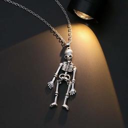 Together Until Death Skeleton BFF Necklace